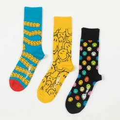 Happy Socks 3-Pack Smiley Collaboration Socks Gift Set