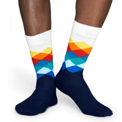 Happy Socks Diamond Faded Sock