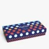 Happy Socks Navy Gift Box 4 Pack
