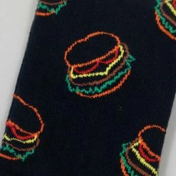 Happy Socks Lunch Time Burger Socks in Navy