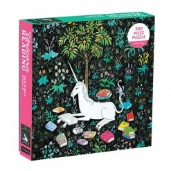 Chronicle Books Unicorn Reading 500 Piece Puzzle Mudpuppy