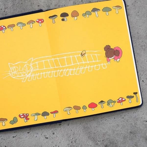 Chronicle Books My Neighbour Totoro Cat Bus Plush Covered Notebook 4 Chronicle Books My Neighbour Totoro Cat Bus Plush Covered Notebook