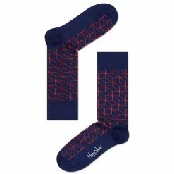 Happy Socks Navy Optic Socks