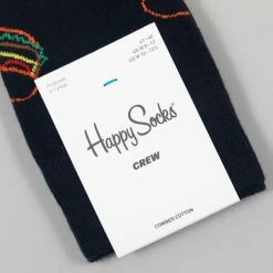 Happy Socks Lunch Time Burger Socks in Navy