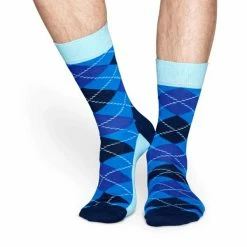 Happy Socks Blue Argyle Socks