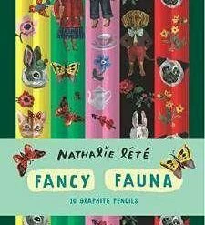 Chronicle Books Fancy Fauna 10 Graphite Pencils Nathalie Lete