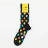 Happy Socks Big Smiley Dot Collaboration Socks in Black