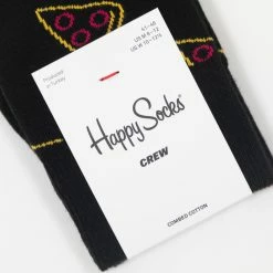 Happy Socks Pizza Slice Socks in Black