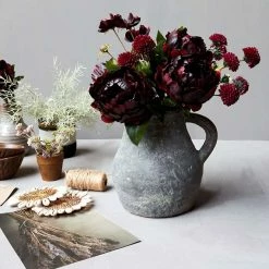 Abigail Ahern Plum Peony Faux Flower Stem