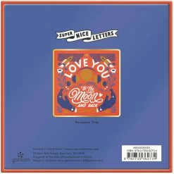 Chronicle Books Love You To The Moon And Back Porcelain Tray Galison Carmi Grau