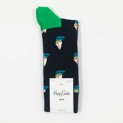 Happy Socks Sail Away Socks in Navy