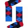 Happy Socks Navy Red Argyle Sock