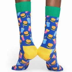 Happy Socks Hamburger Socks in Blue 10 Happy Socks Hamburger Socks in Blue