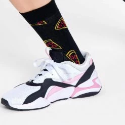Happy Socks Pizza Slice Socks in Black