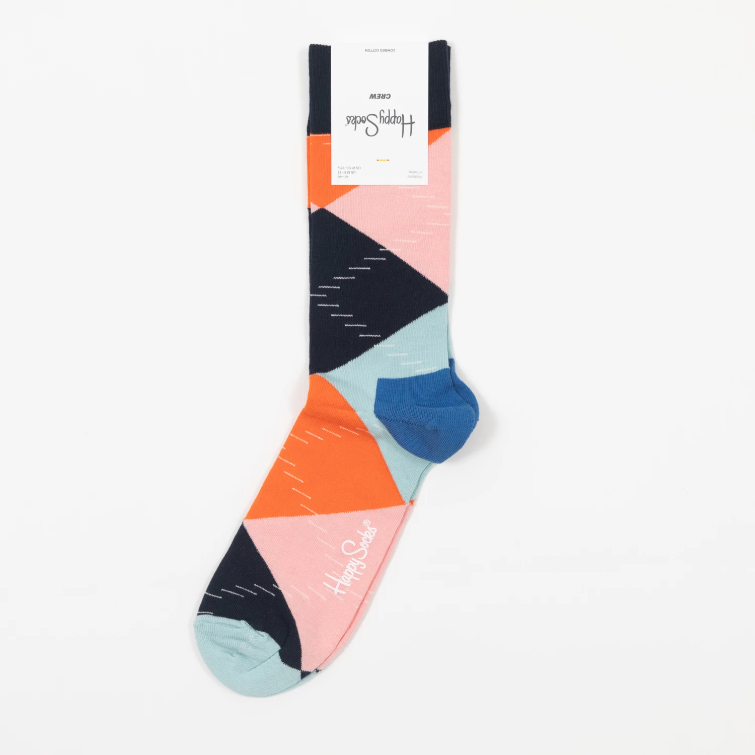 Happy Socks Jumbo Argyle Socks in Blue & Pink 3 Happy Socks Jumbo Argyle Socks in Blue & Pink