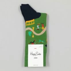 Happy Socks Walk In The Park Socks in Green