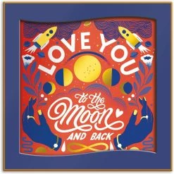 Chronicle Books Love You To The Moon And Back Porcelain Tray Galison Carmi Grau