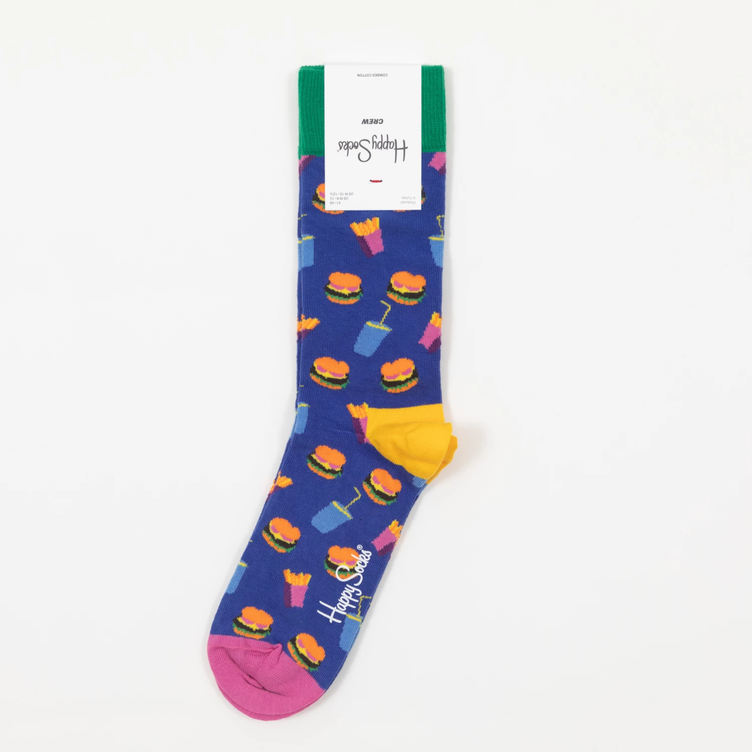 Happy Socks Hamburger Socks in Blue 3 Happy Socks Hamburger Socks in Blue
