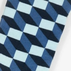 Happy Socks Filled Optic Pattern Socks in Blue 20 Happy Socks Filled Optic Pattern Socks in Blue