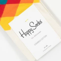 Happy Socks Faded Diamond Socks in Navy 17 Happy Socks Faded Diamond Socks in Navy