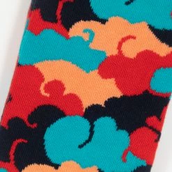 Happy Socks Lucky Clouds Socks in Red