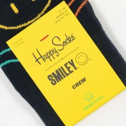 Happy Socks Jumbo Smiley Big Dot Collaboration Socks in Navy
