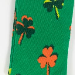 Happy Socks Big Luck Four Leaf Clover Socks in Green