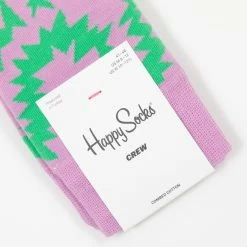 Happy Socks Zig Zag Socks in Pink