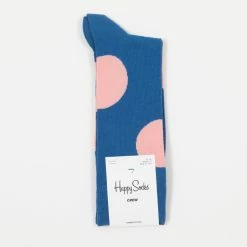 Happy Socks Jumbo Dot Socks in Blue & Pink