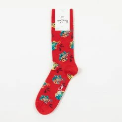Happy Socks Tiger Socks in Red