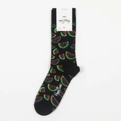 Happy Socks Watermelon Socks in Black