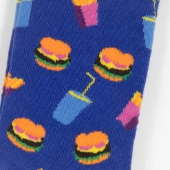 Happy Socks Hamburger Socks in Blue 12 Happy Socks Hamburger Socks in Blue