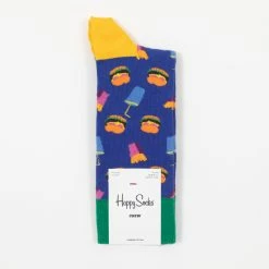 Happy Socks Hamburger Socks in Blue 11 Happy Socks Hamburger Socks in Blue