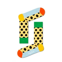 Happy Socks Big Dot Socks in Yellow
