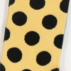 Happy Socks Big Dot Socks in Yellow