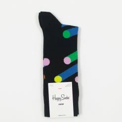 Happy Socks Shooting Stars Socks in Black