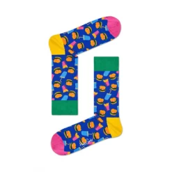 Happy Socks Hamburger Socks in Blue